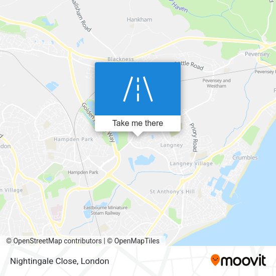 Nightingale Close map