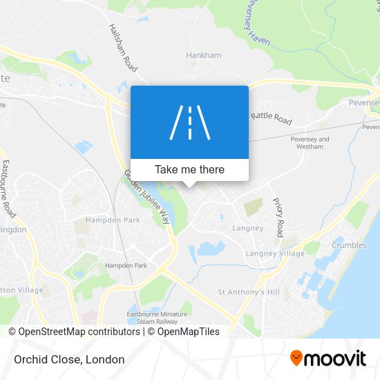 Orchid Close map