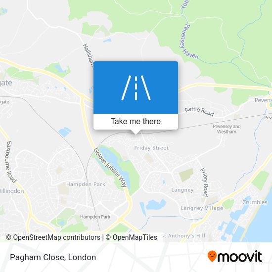 Pagham Close map