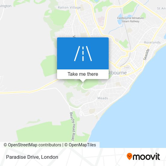 Paradise Drive map