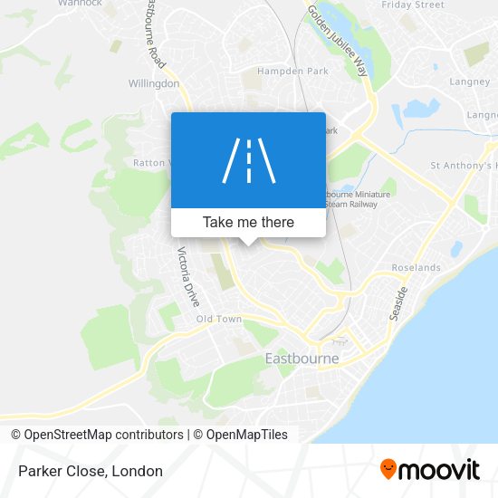Parker Close map