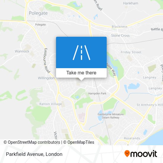 Parkfield Avenue map
