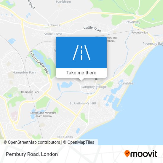 Pembury Road map