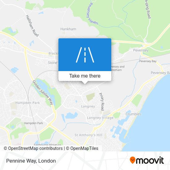 Pennine Way map