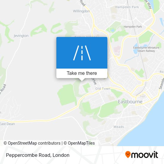 Peppercombe Road map