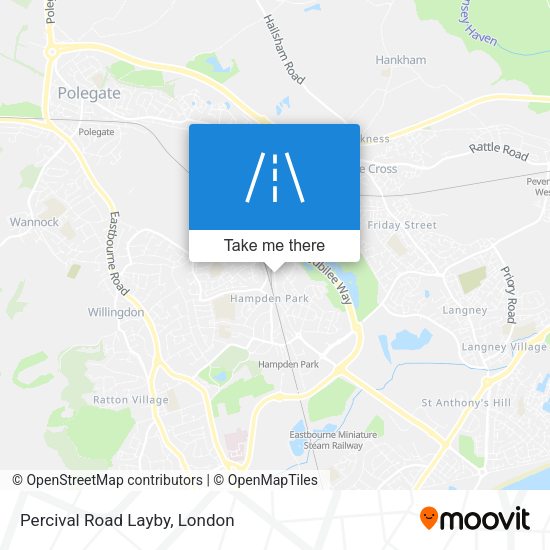 Percival Road Layby map