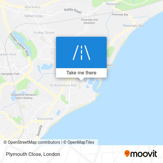 Plymouth Close map