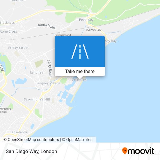 San Diego Way map