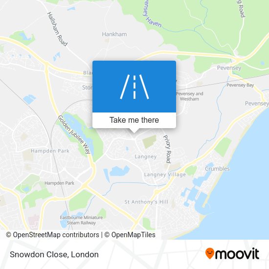 Snowdon Close map
