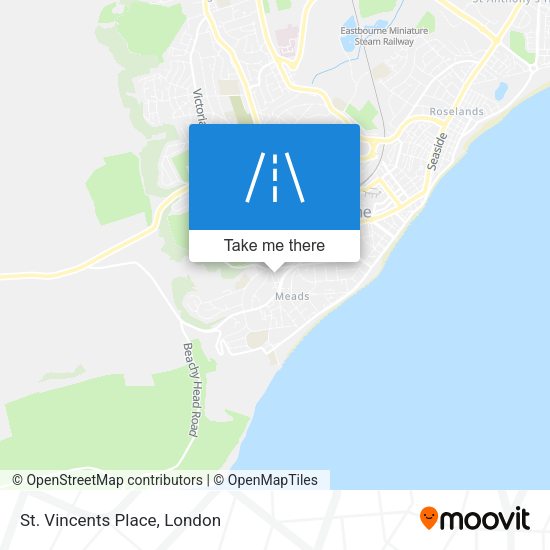 St. Vincents Place map