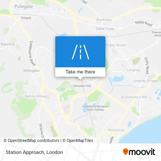 Station Approach map