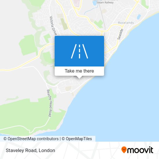 Staveley Road map