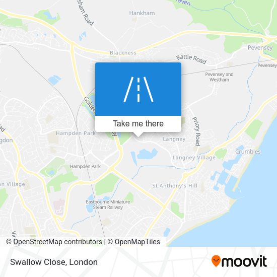 Swallow Close map