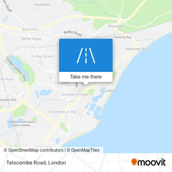 Telscombe Road map