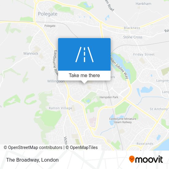 The Broadway map