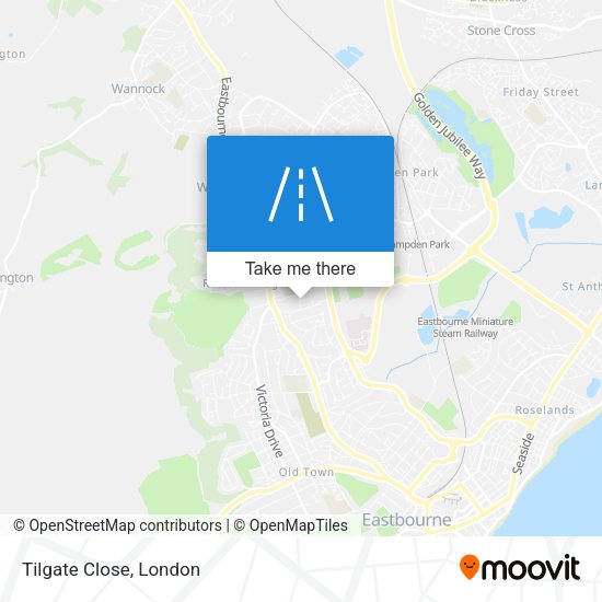 Tilgate Close map