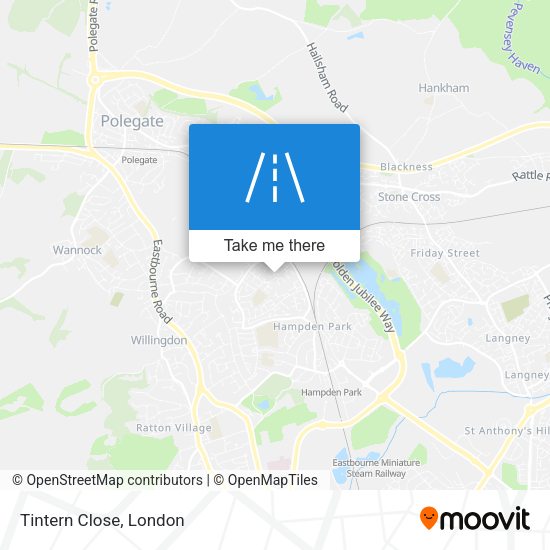Tintern Close map