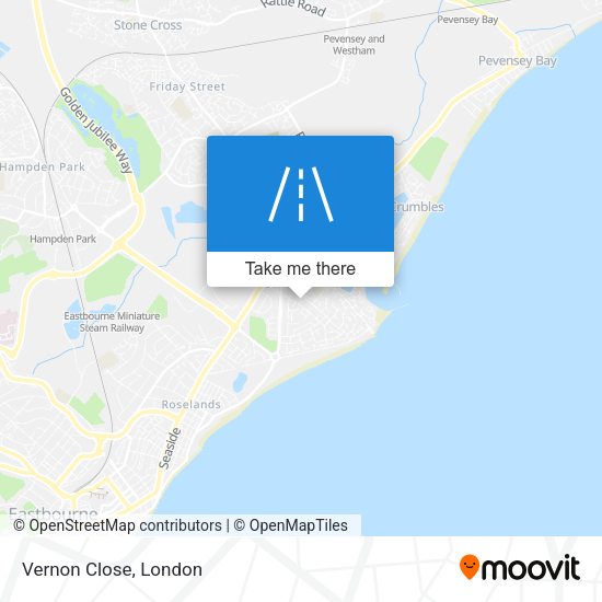 Vernon Close map