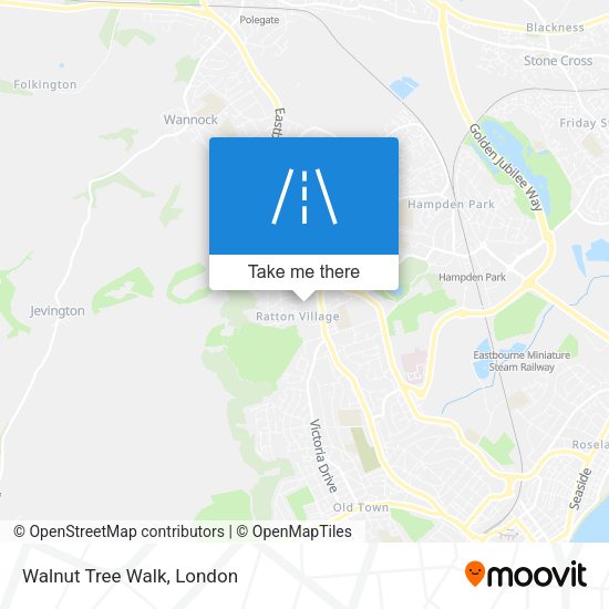 Walnut Tree Walk map