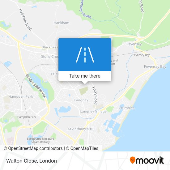 Walton Close map
