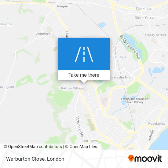 Warburton Close map