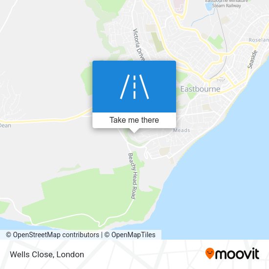 Wells Close map