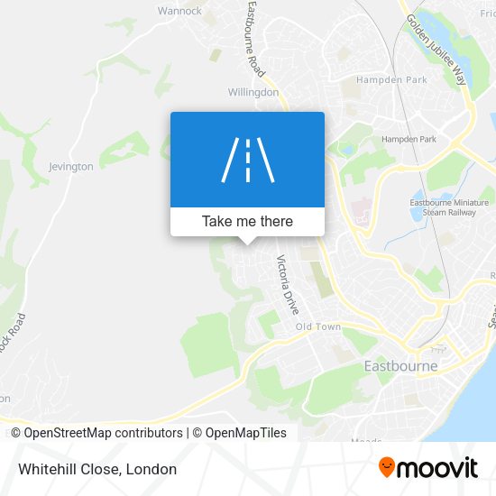 Whitehill Close map