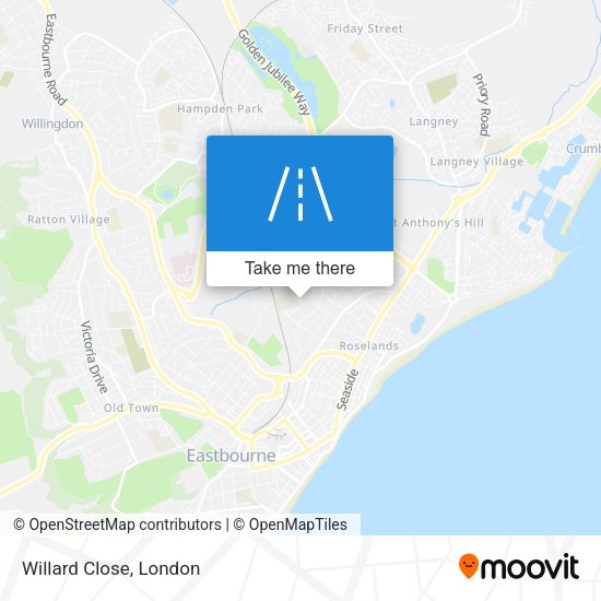 Willard Close map