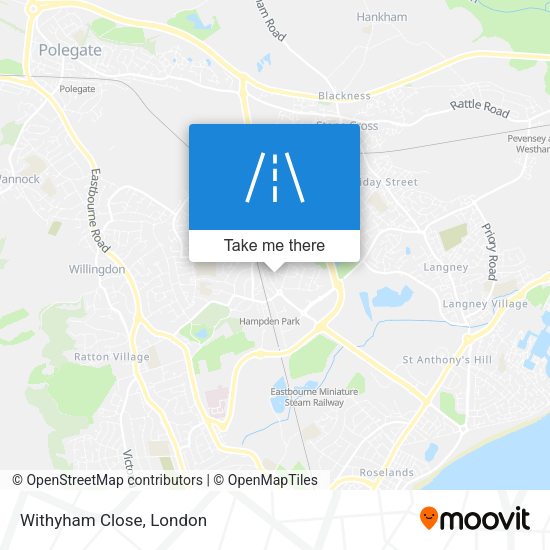 Withyham Close map