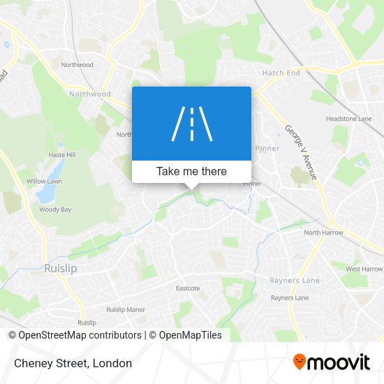 Cheney Street map