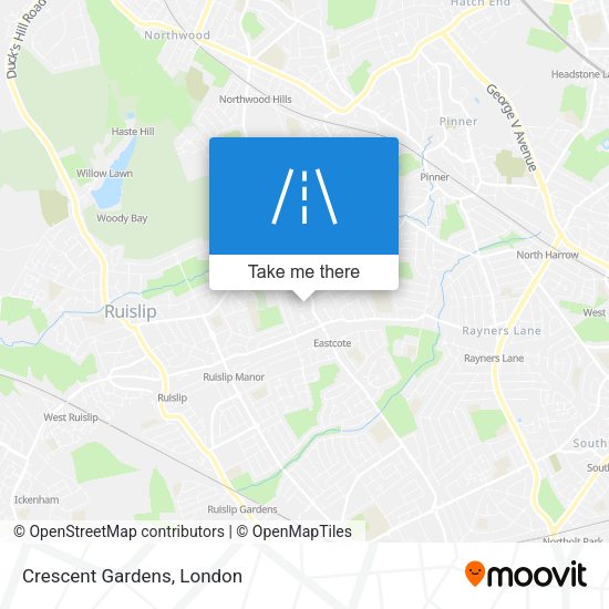 Crescent Gardens map