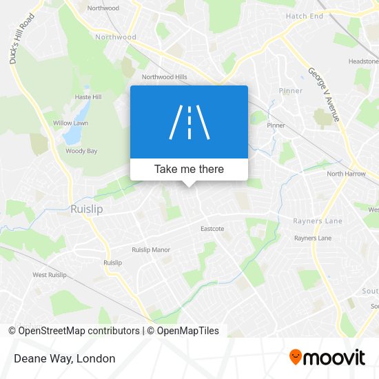 Deane Way map