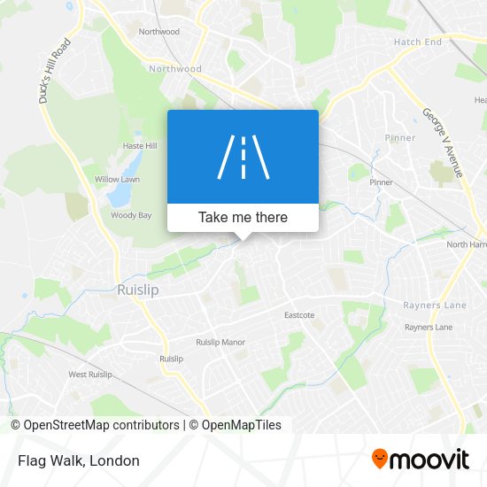 Flag Walk map