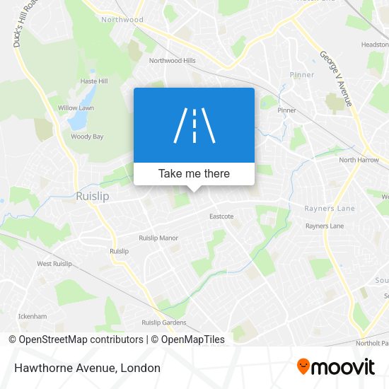 Hawthorne Avenue map