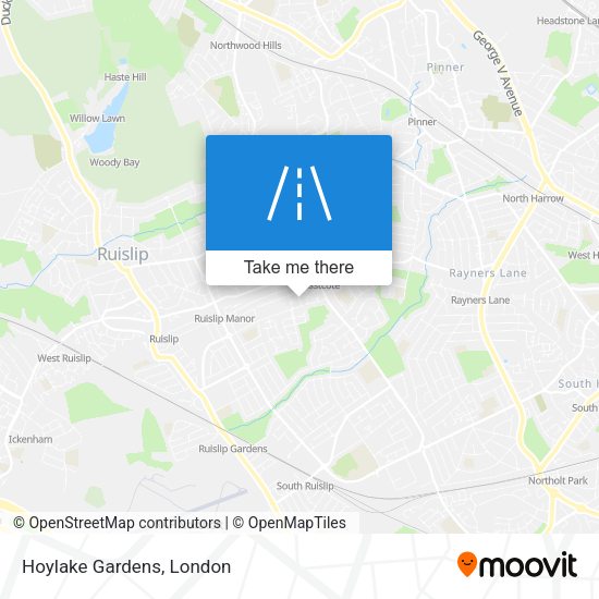 Hoylake Gardens map