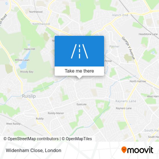 Widenham Close map