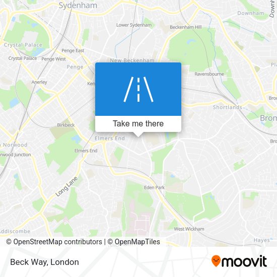 Beck Way map