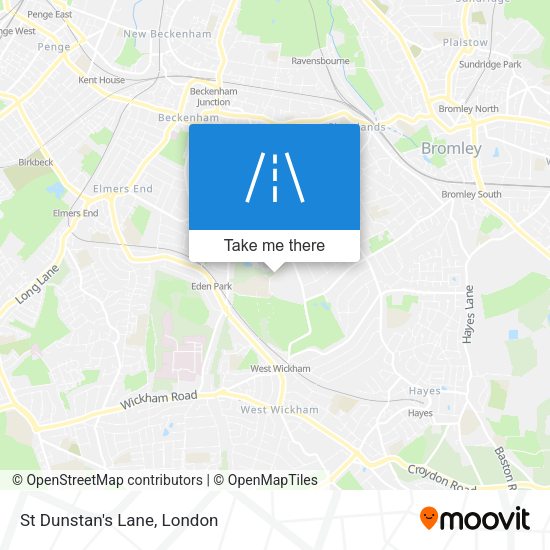 St Dunstan's Lane map
