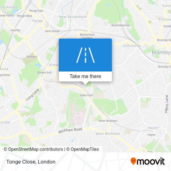 Tonge Close map