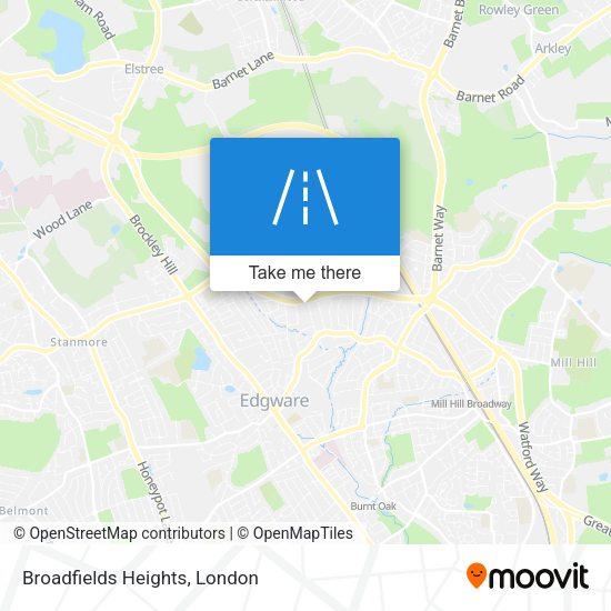 Broadfields Heights map
