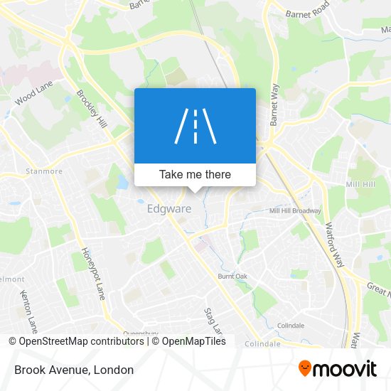 Brook Avenue map
