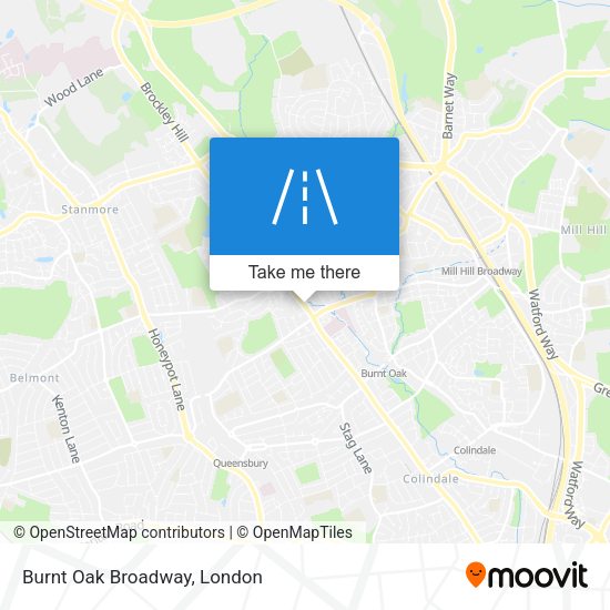 Burnt Oak Broadway map
