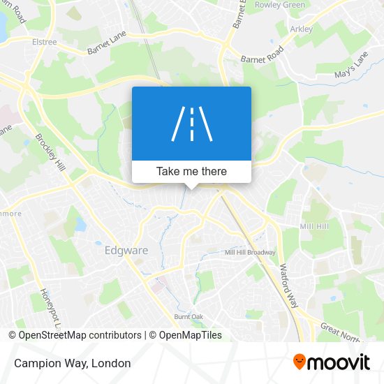 Campion Way map