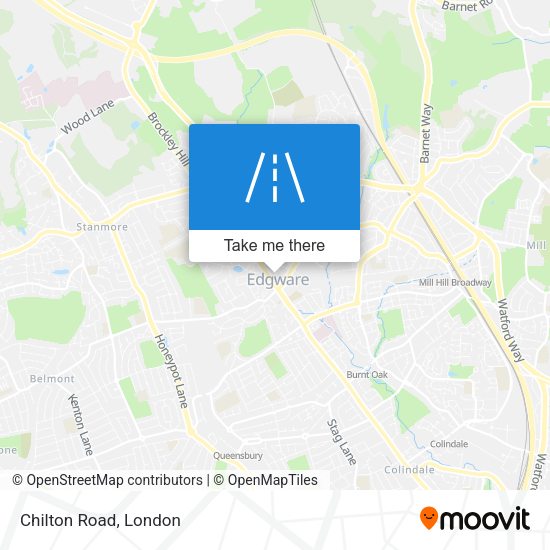 Chilton Road map