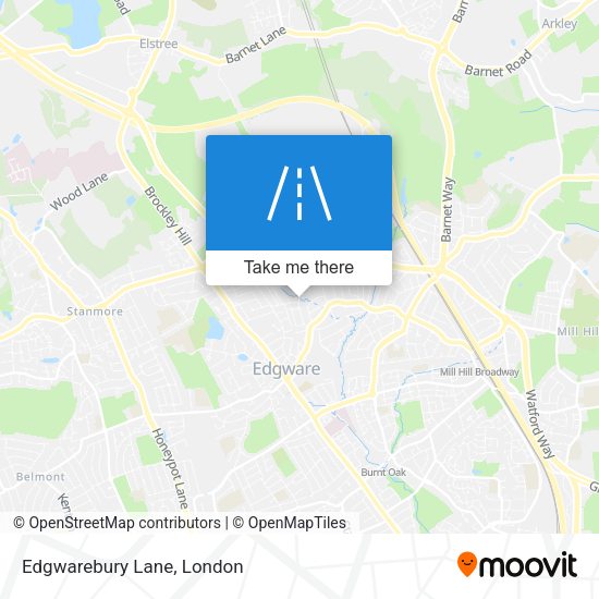 Edgwarebury Lane map