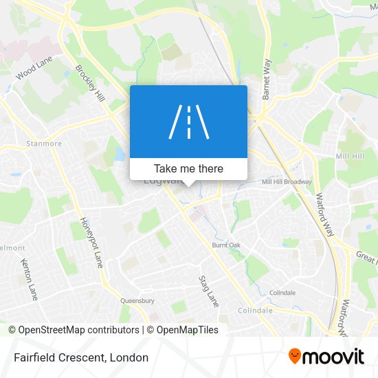 Fairfield Crescent map
