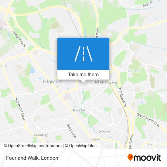 Fourland Walk map