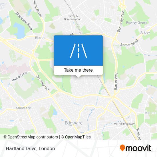 Hartland Drive map