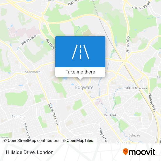 Hillside Drive map