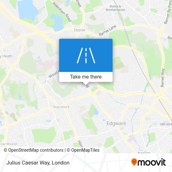 Julius Caesar Way map
